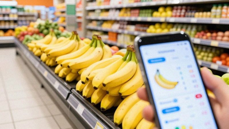 Jak porównywać ceny bananów online i w sklepach?