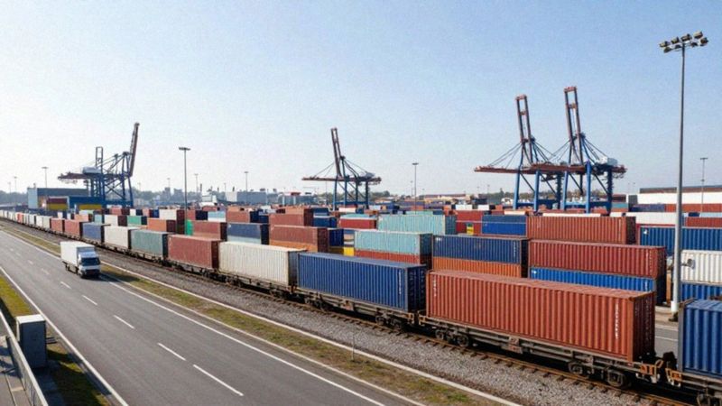 Jakie są połączenia portu z zapleczem transportowym?