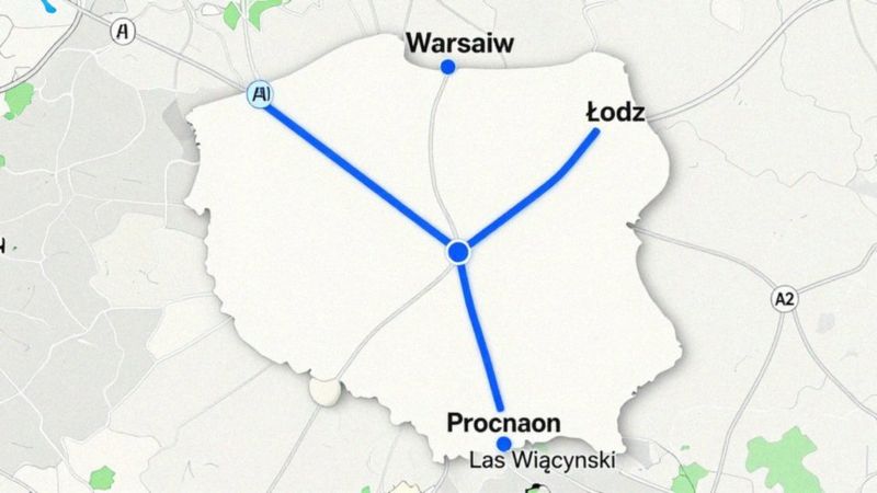 Gdzie dokładnie przebiega trasa KDP na mapie?