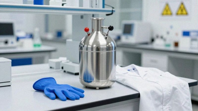 Jak bezpiecznie obchodzić się z ciekłym azotem?