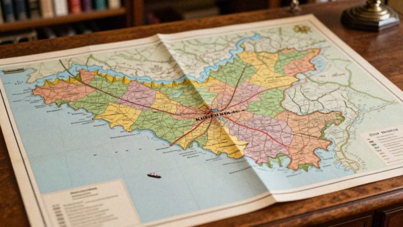 Jak mapa obwodu kaliningradzkiego pokazuje podział administracyjny?