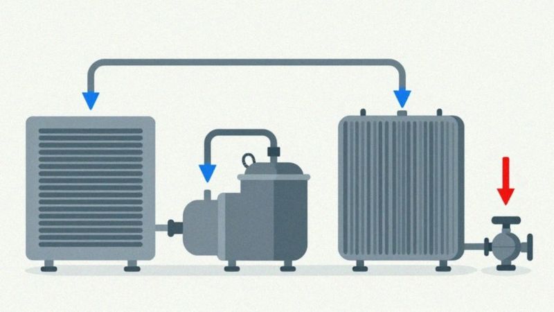 Jak działa obieg termodynamiczny pompy ciepła?