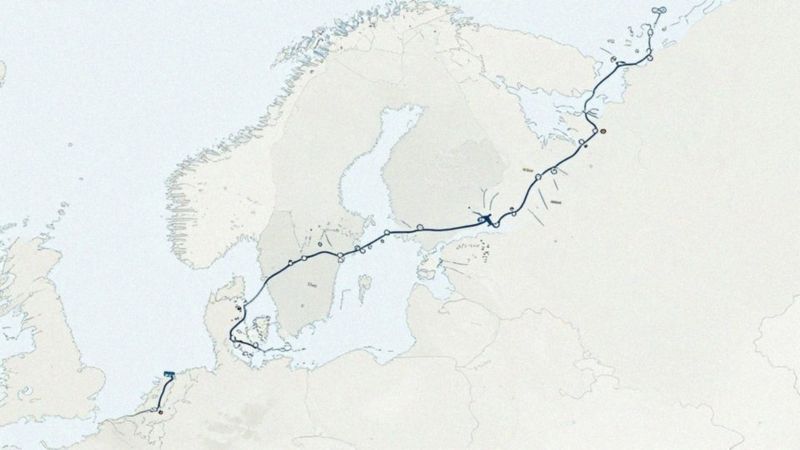 Co pokazuje mapa o przebiegu trasy Rail Baltica?