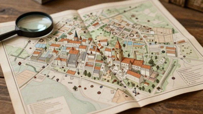 Jakie zabytki pokazuje mapa Królewca?