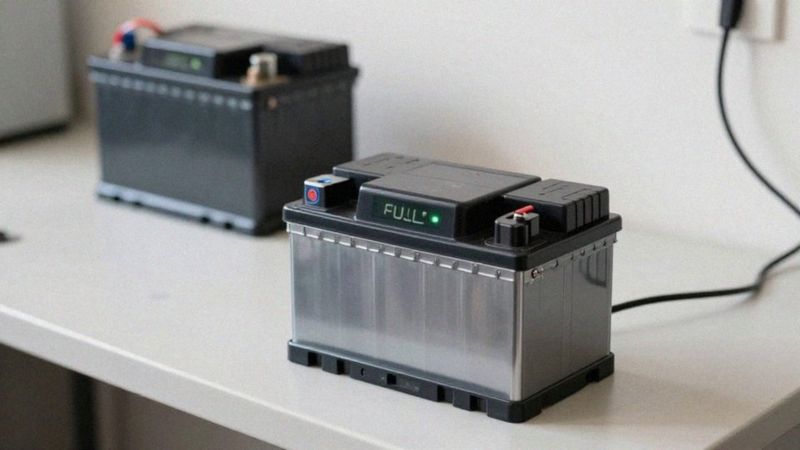 Kiedy wskaźnik na prostowniku pokazuje pełne naładowanie?