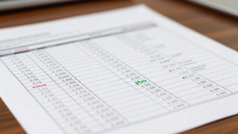 Jak działają korekty in minus i in plus?