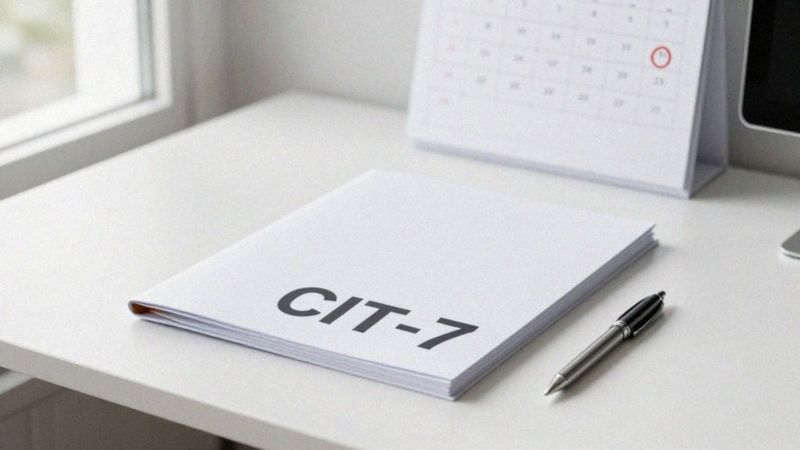 Kiedy trzeba przekazać formularz CIT-7?