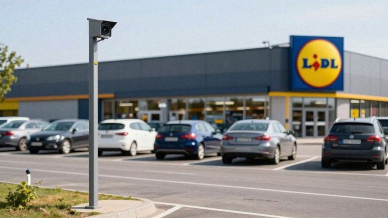Jak system kamer mierzy czas postoju przy Lidlu?