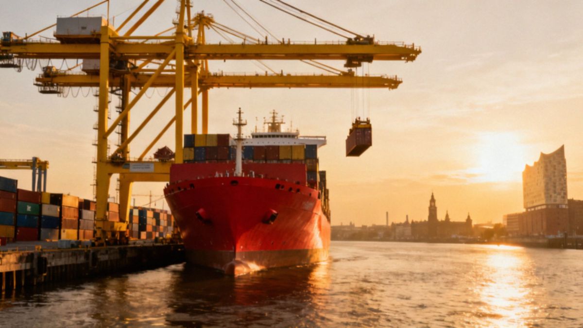 Port kontenerowy w Hamburgu — kluczowy hub logistyczny Europy